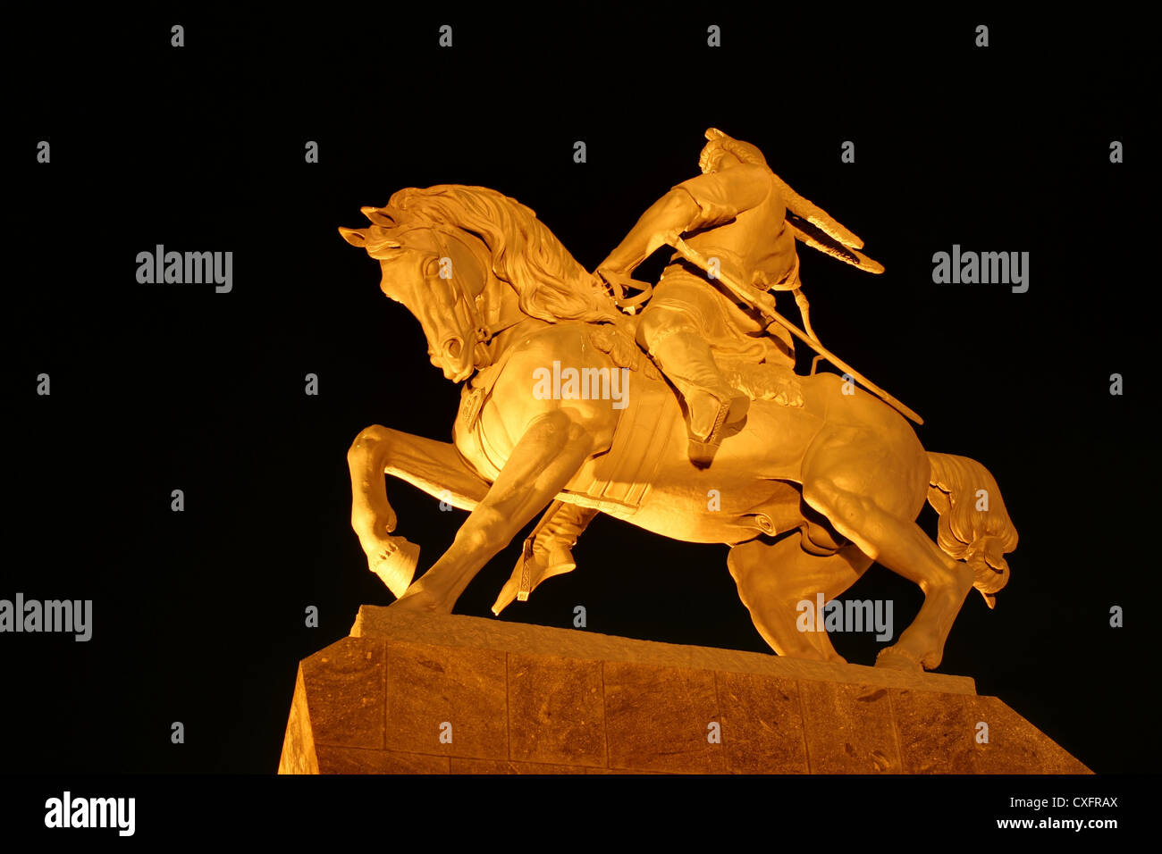 Salawat Yulayev (baschkirischen Nationalhelden) Denkmal in Ufa Stockfoto