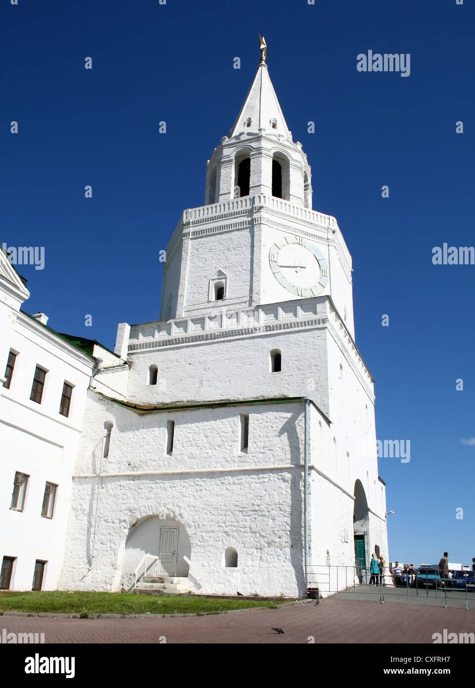 Spasskaja (Retter) Turm der Kasaner Kreml, Russland Stockfoto