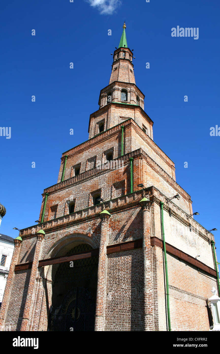 Soyembika Turm im Kasaner Kreml, Tatarstan, Russland Stockfoto