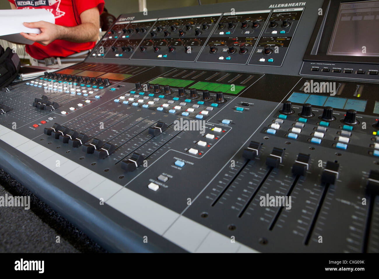 Sound-mixer Stockfoto