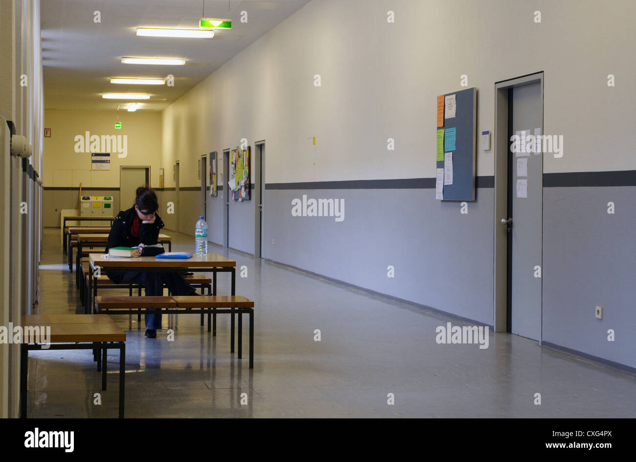 Schüler lernen an der Universität Stockfoto