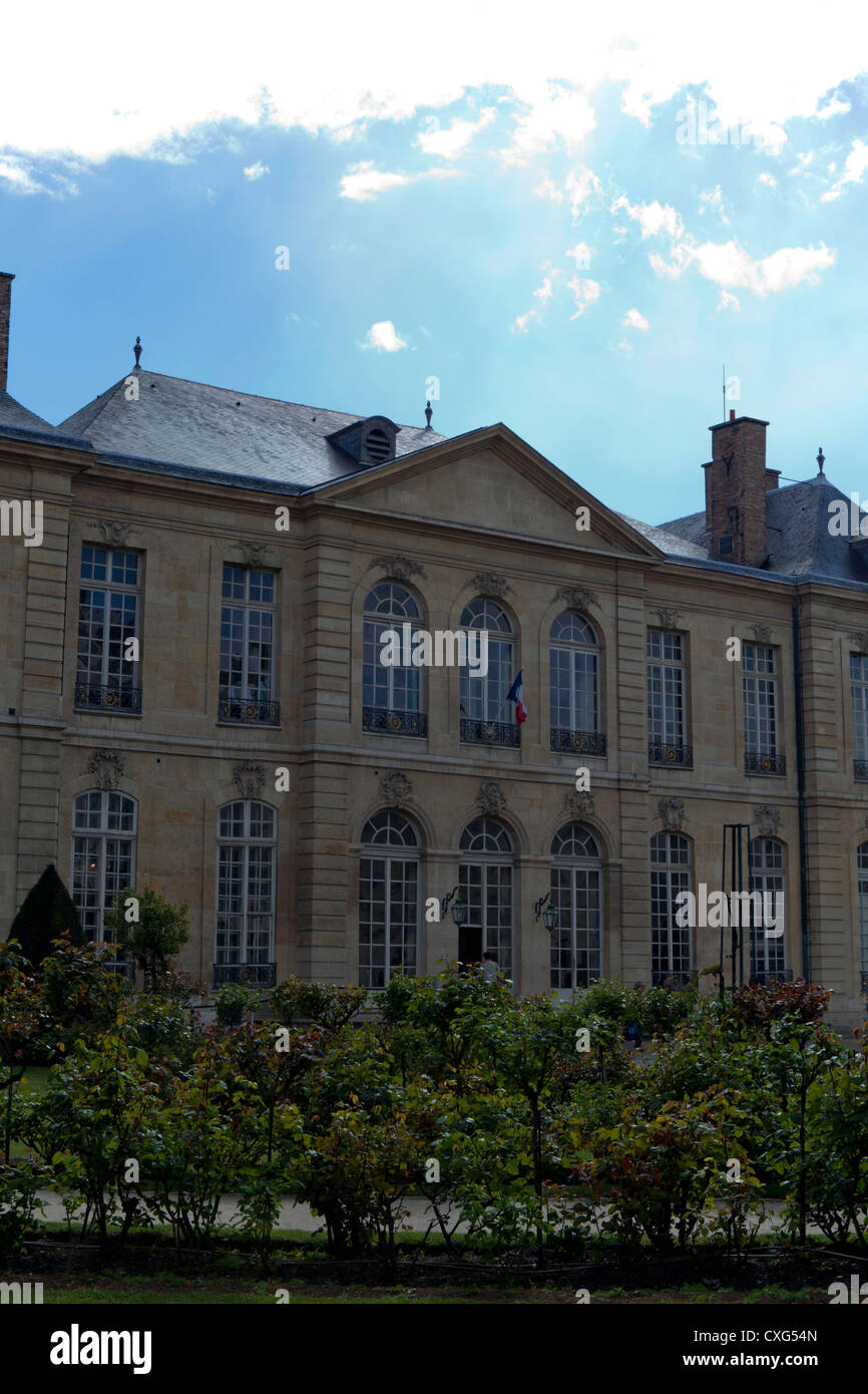 Außenseite des Musée Rodin (Hotel Biron), Paris, Frankreich Stockfoto