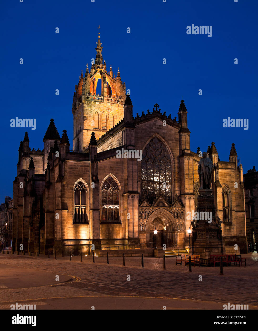 St. Giles Kathedrale Royal Mile Edinburgh Schottland Stockfoto