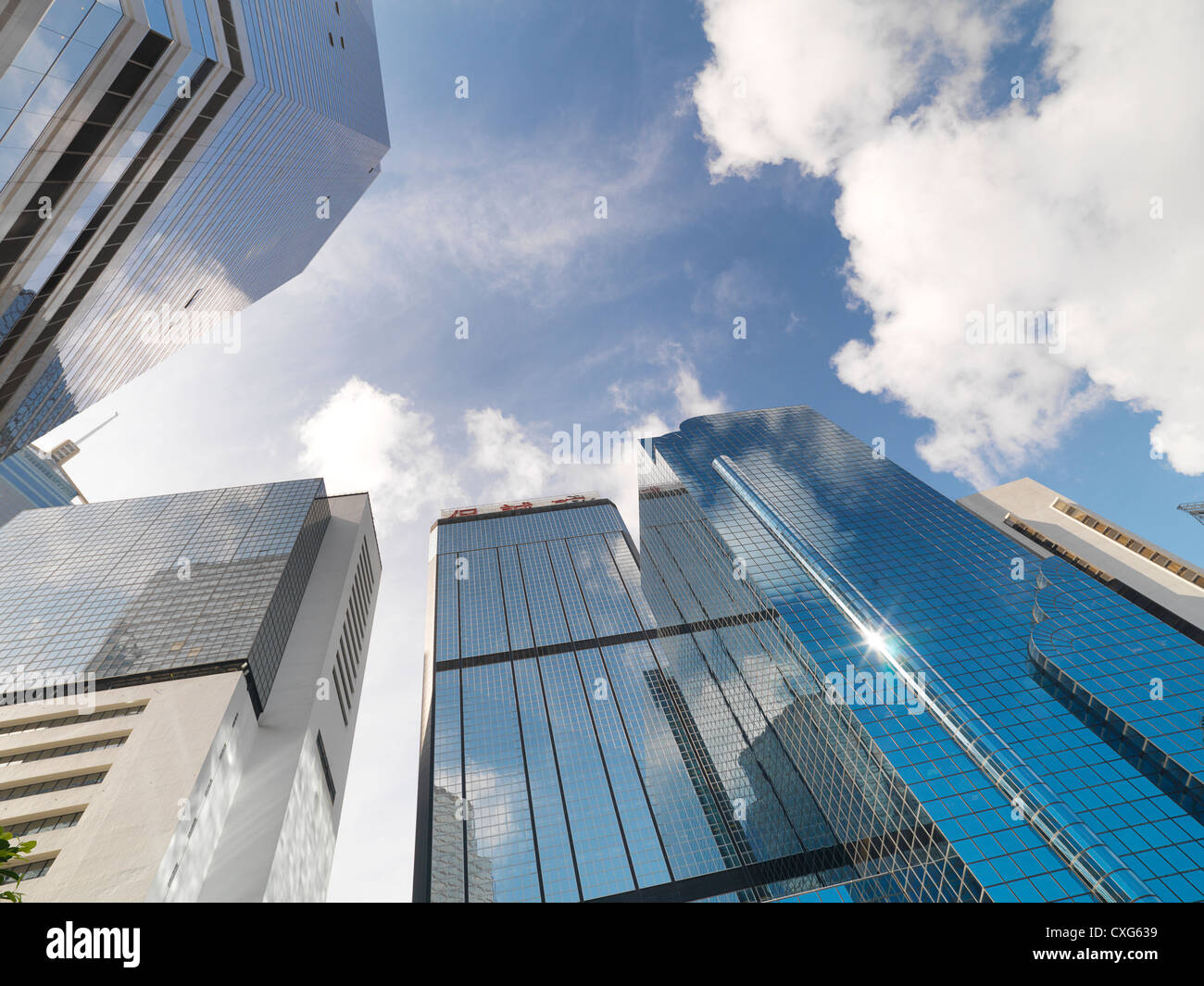 Gebäude in Central, Hongkong. Stockfoto