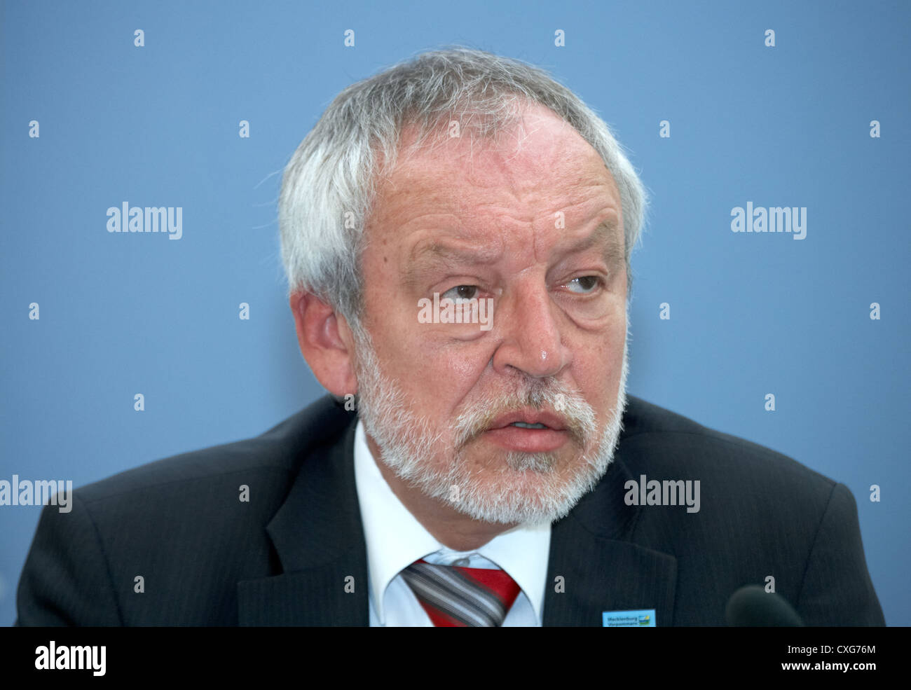 Otto Ebnet, Verkehrsminister des Landes Mecklenburg-Vorpommern Stockfoto