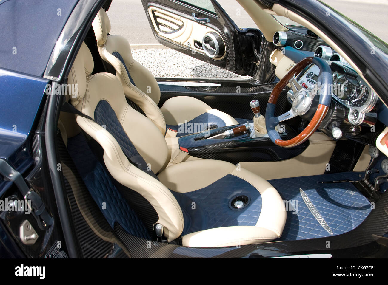 Pagani Zonda F Clubsport Roadster Hypercar Stockfoto Bild