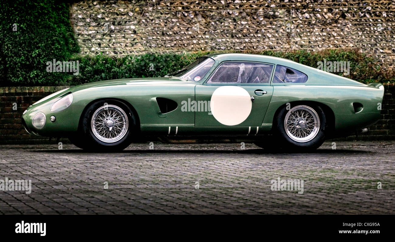 1963-Aston Martin Projekt DP 214-Rennwagen Stockfoto