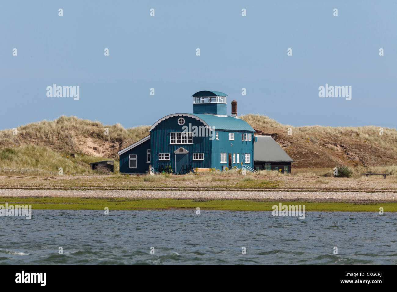 Alten Rettungsstation am Blakeney Point, Blakeney, North Norfolk Stockfoto