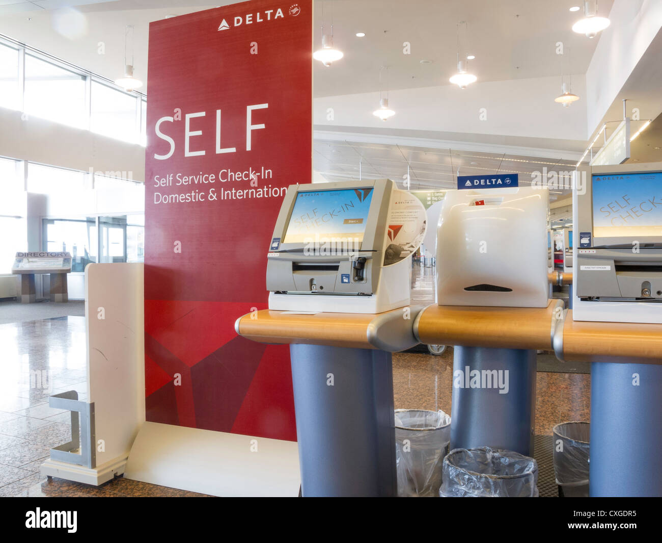 Ted Stevens Anchorage International Airport, Anchorage, Alaska Stockfoto