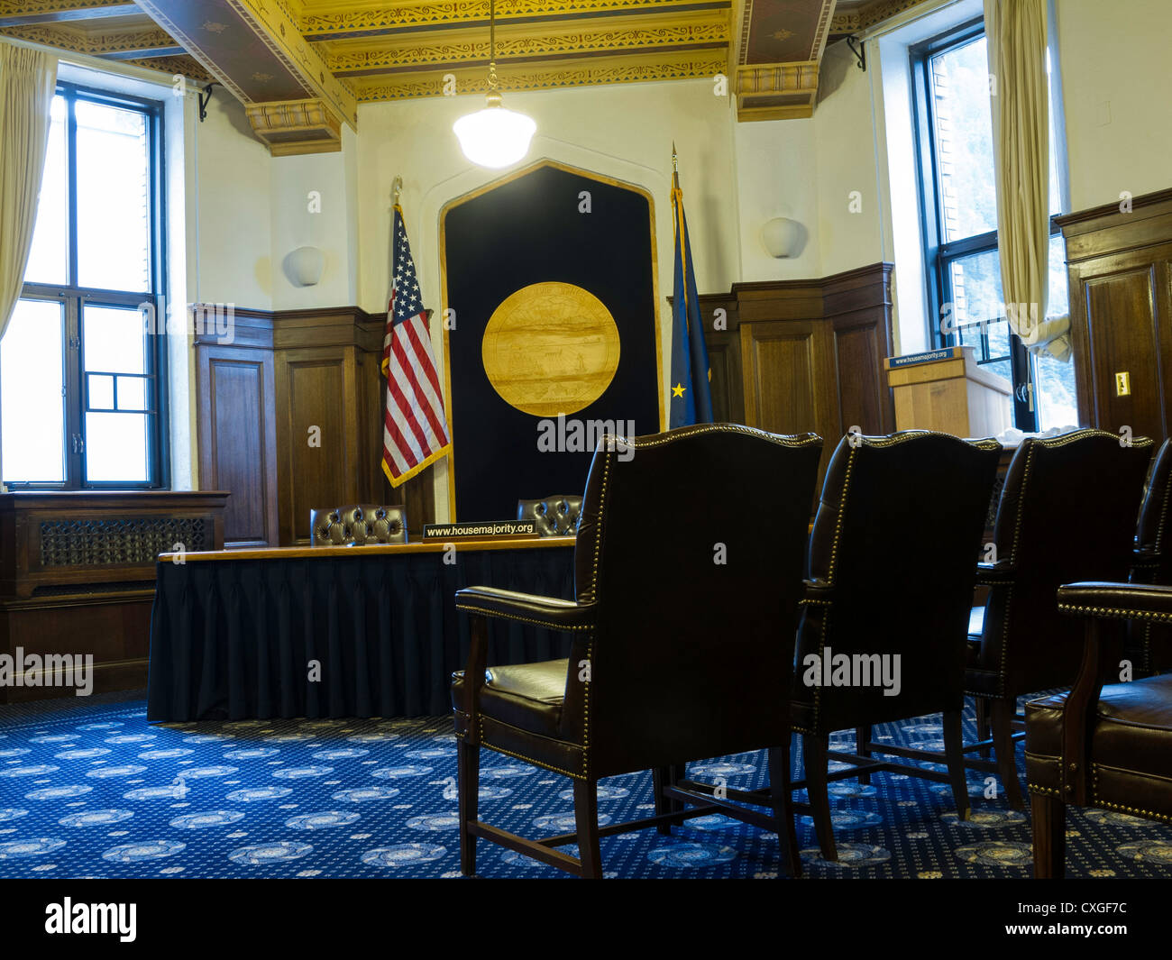 Alaska State Capitol Building Interior, Juneau, Alaska, USA Stockfoto