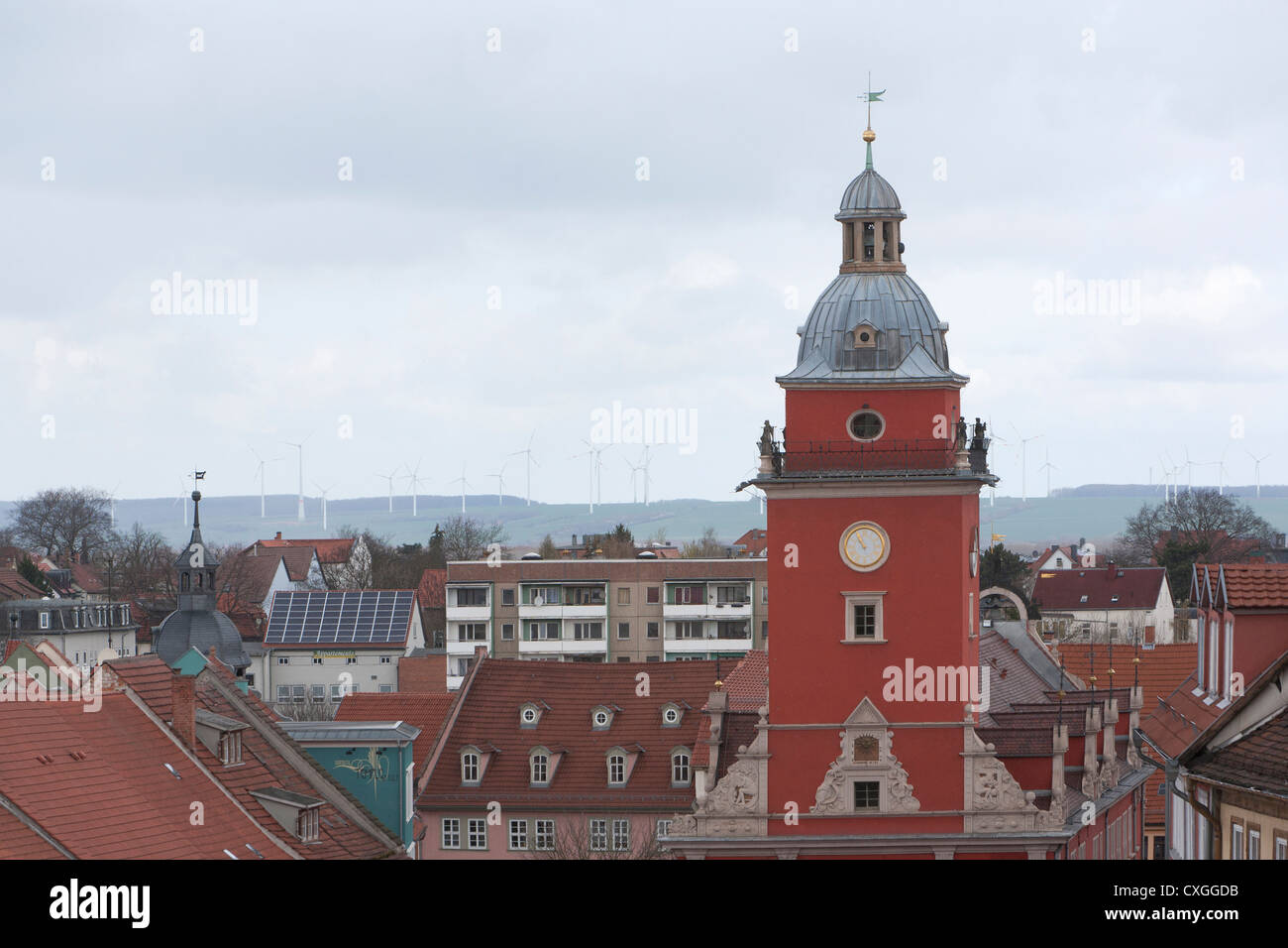 historische Rathaus, Gotha, Thüringen, Deutschland Stockfoto
