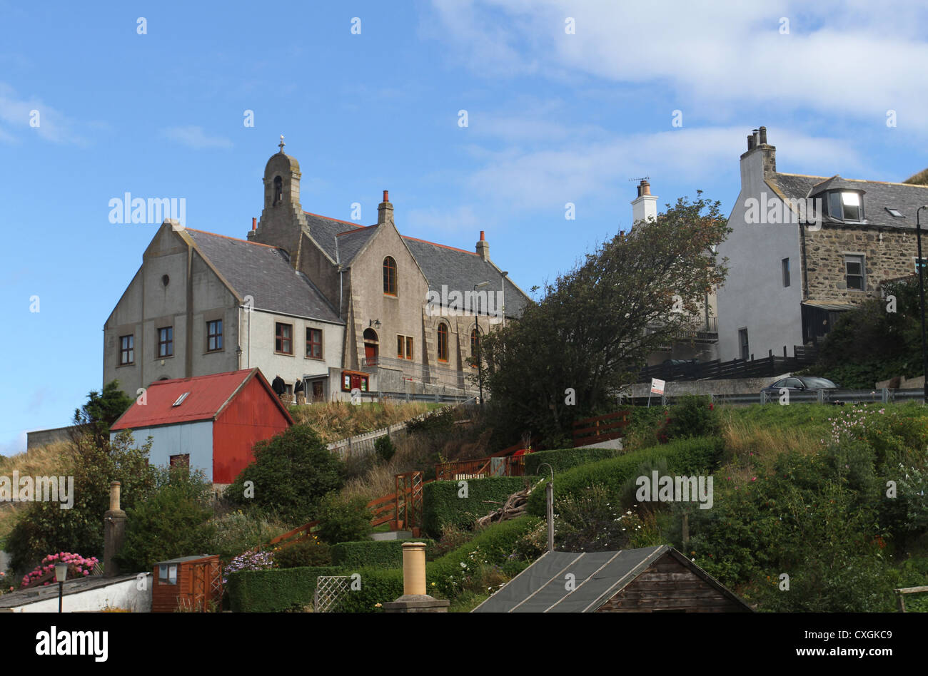 Gardenstown Schottland september 2012 Stockfoto