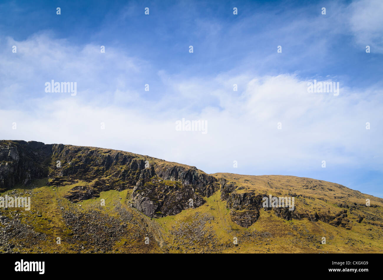 Eine Szene aus den Mourne Mountains, Irland. Stockfoto