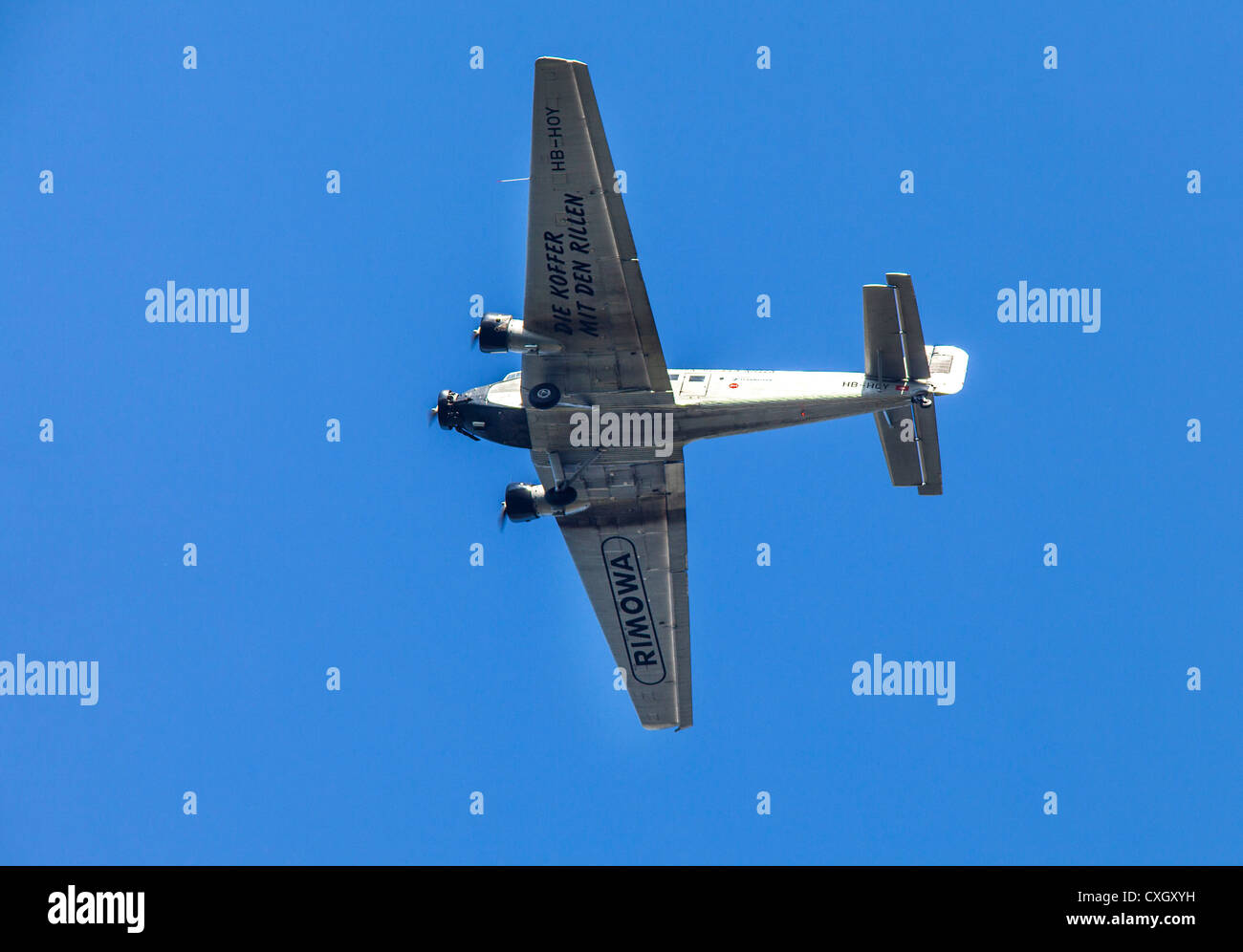 Historischen Junker Ju 52 Flugzeug. Deutschland Stockfoto