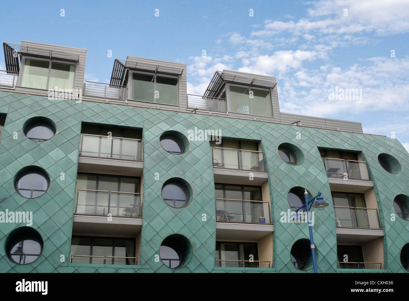 Esplanade House in Porthcawl, Wales, Großbritannien, preisgekröntes Design Stockfoto