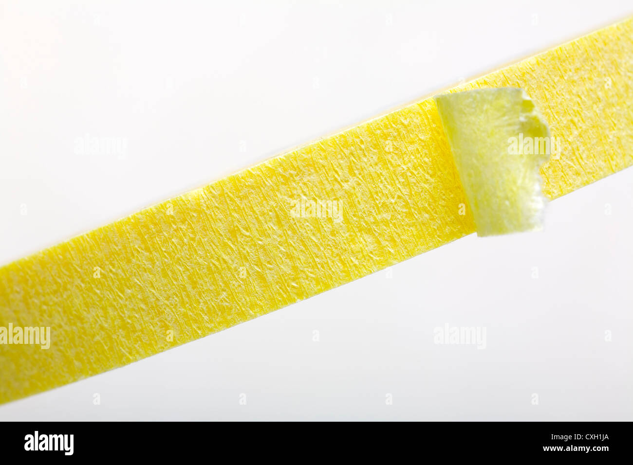 verlieren Sie Klebeband auf weißem Hintergrund Stockfoto