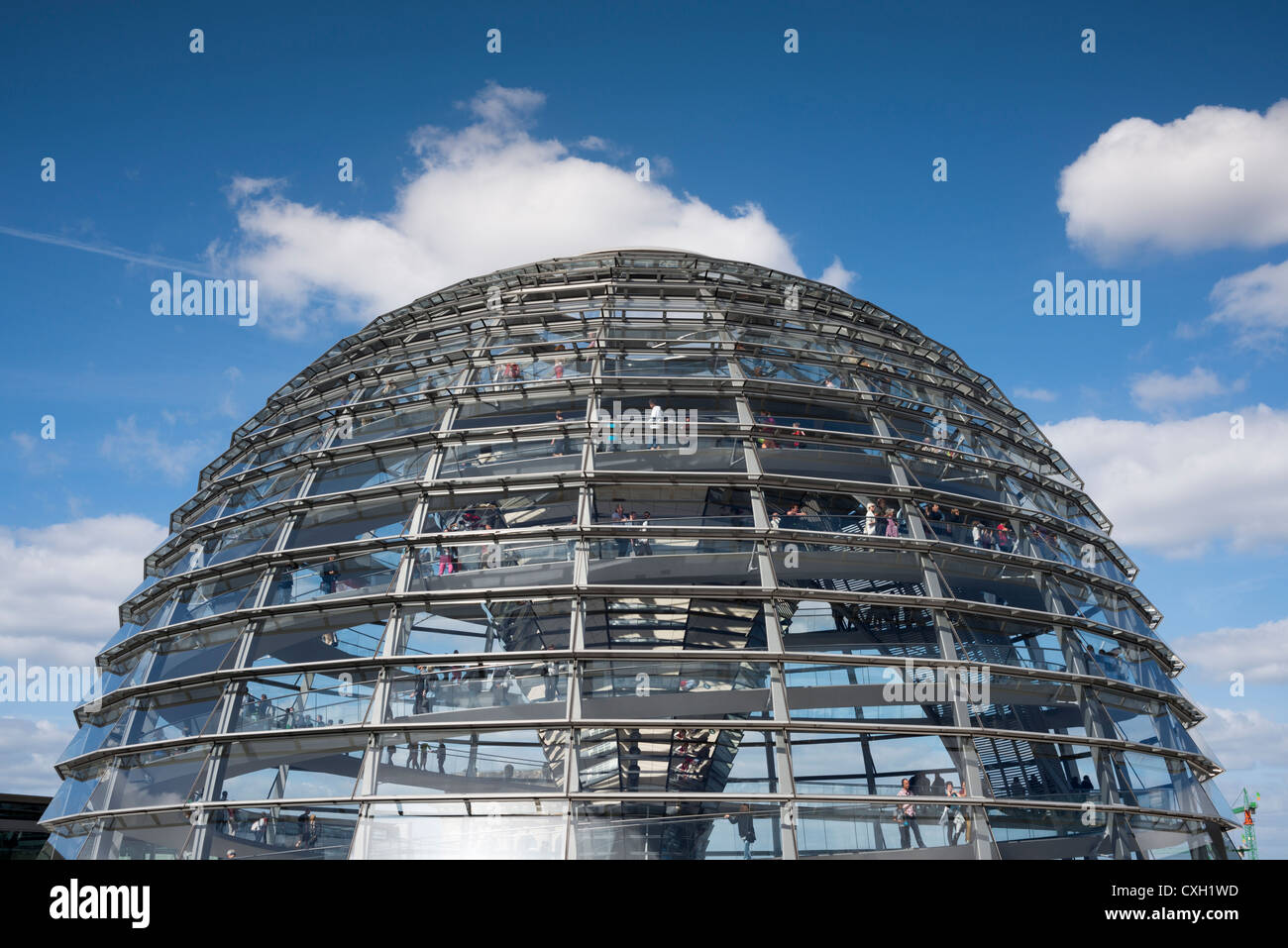 Reichstagsgebäude, Glaskuppel, Berlin, Deutschland, Europa Stockfoto