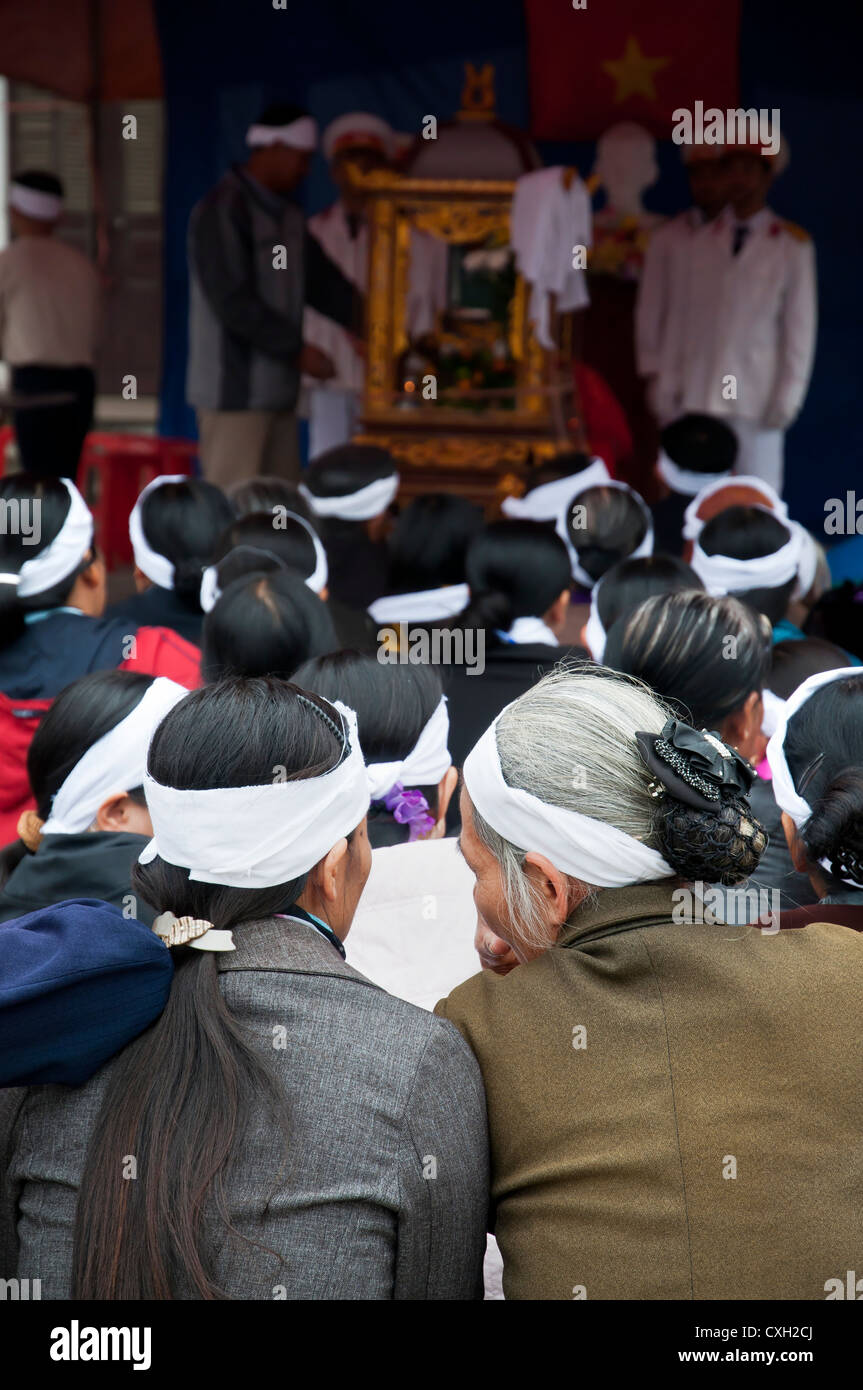 Vietnamesische Beerdigung, Ninh Binh, Vietnam Stockfoto