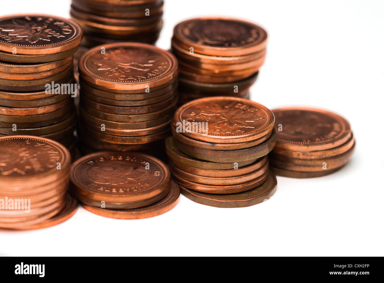Kanadische Münze Geld Stockfoto