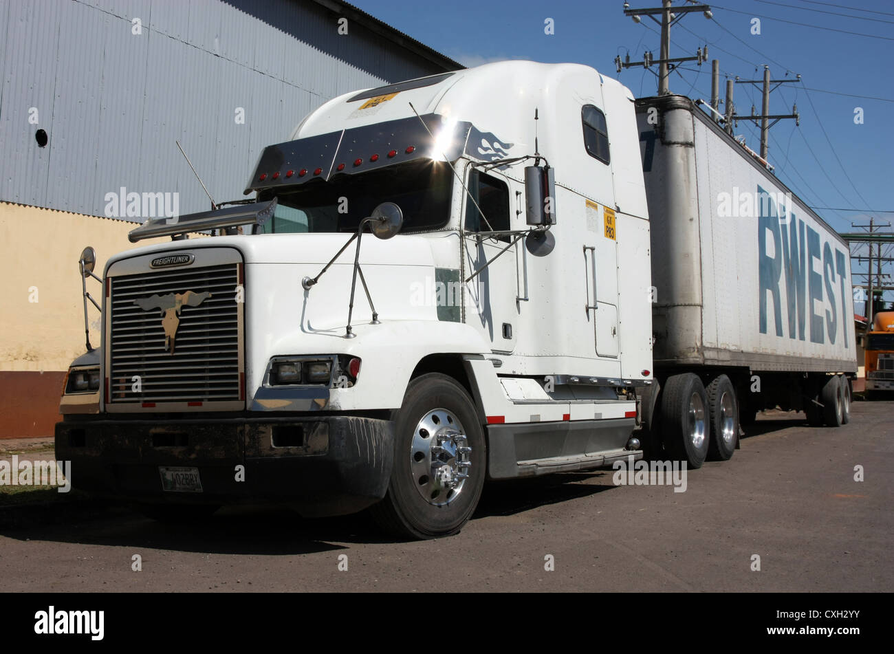 Guatemaltekische registrierten American hergestellt internationale LKW Grenada Nicaragua Stockfoto