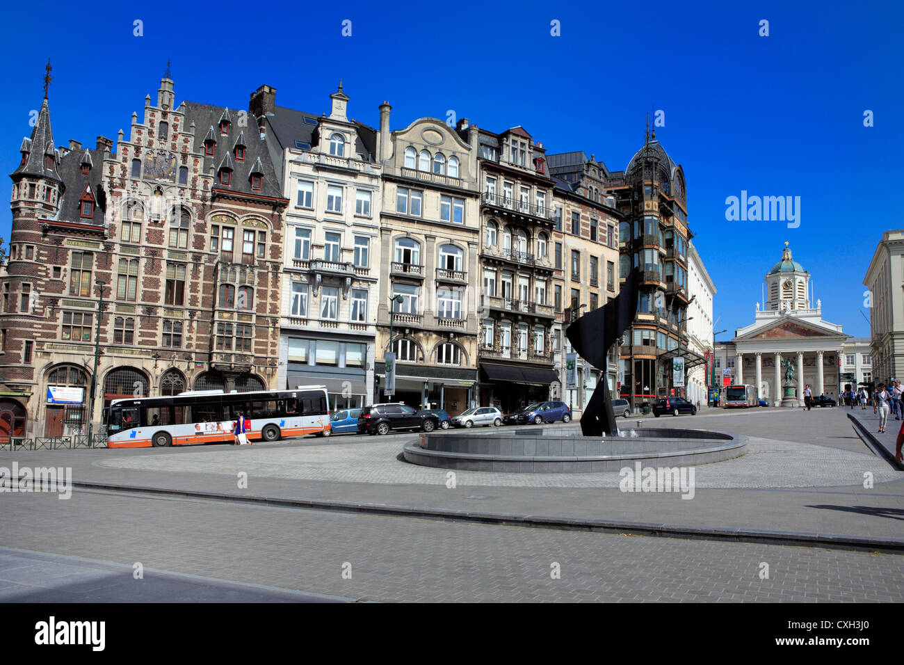 Mont des Arts, Brüssel, Belgien Stockfoto