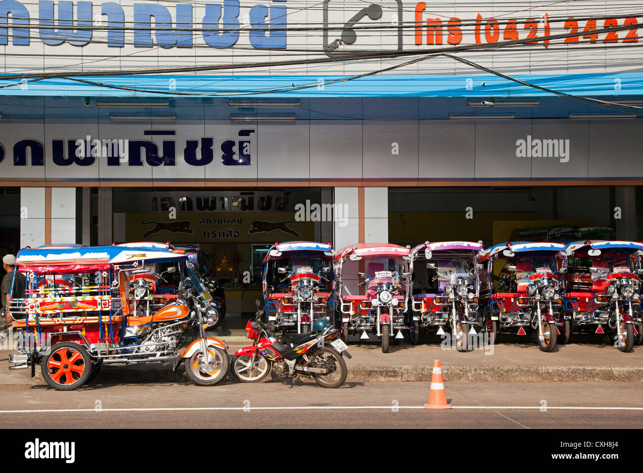Tuk Tuk Zentrum, Udon Thani, Thailand Stockfoto