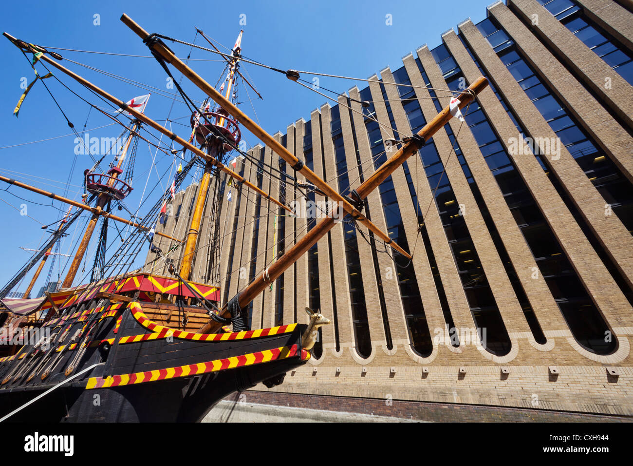 England, London, Southwark, Golden Hinde Schiff Stockfoto