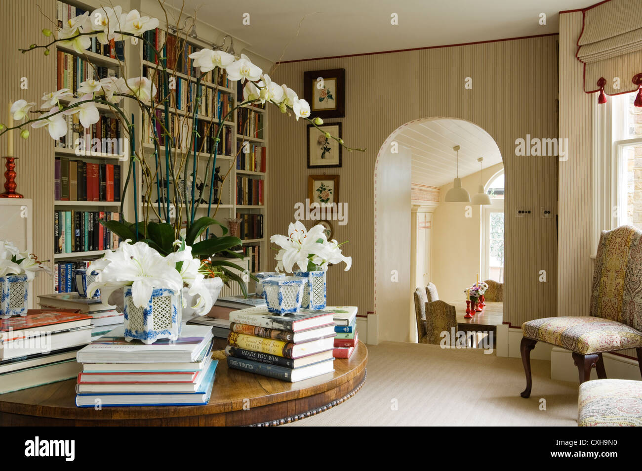 zu Hause im klassischen englischen Stil in Londons Belgravia Stockfoto