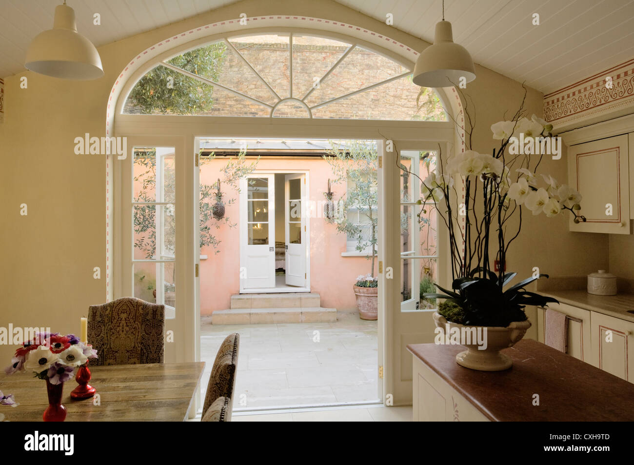 zu Hause im klassischen englischen Stil in Londons Belgravia Stockfoto