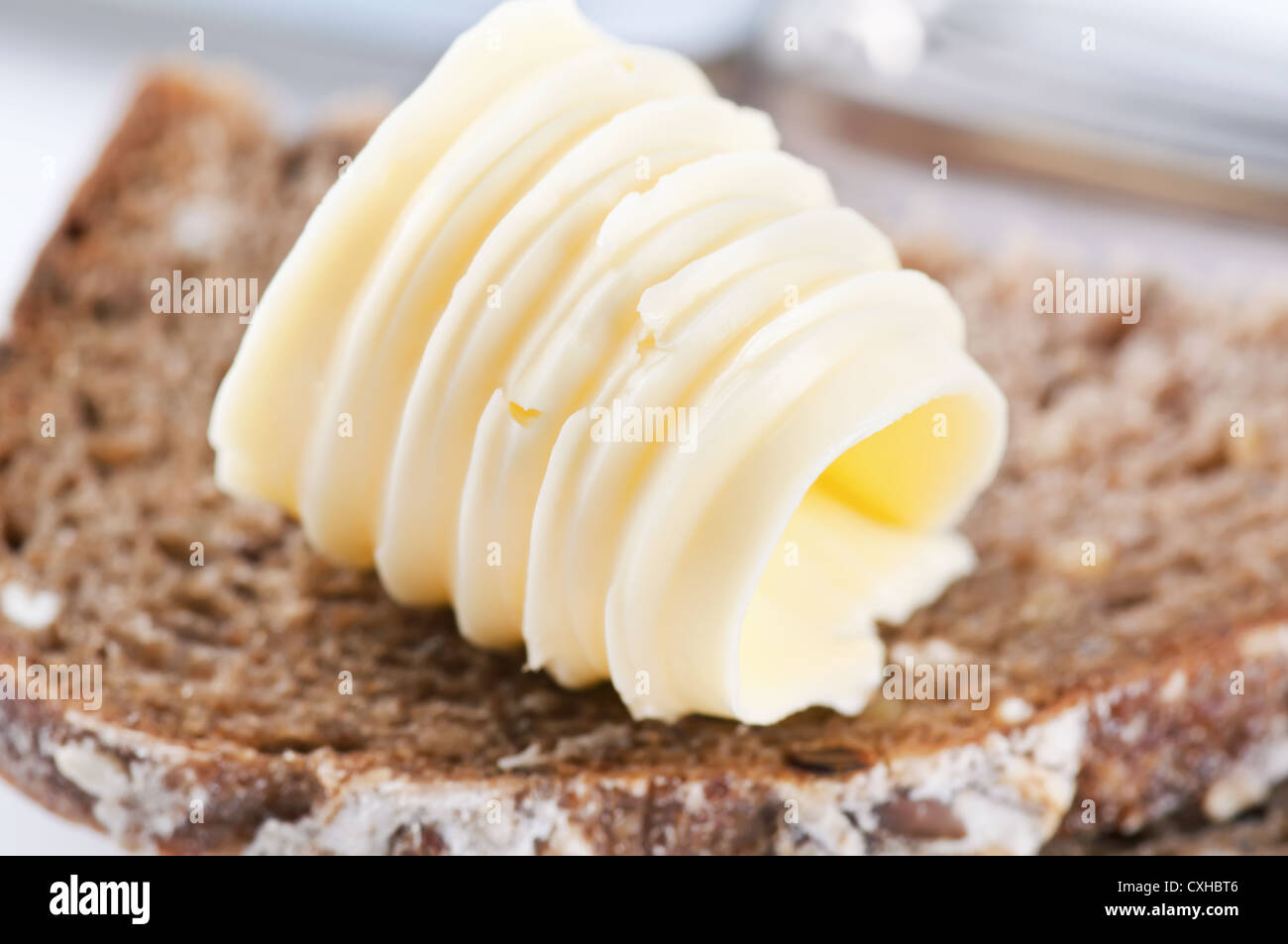 Brot und butter Stockfoto