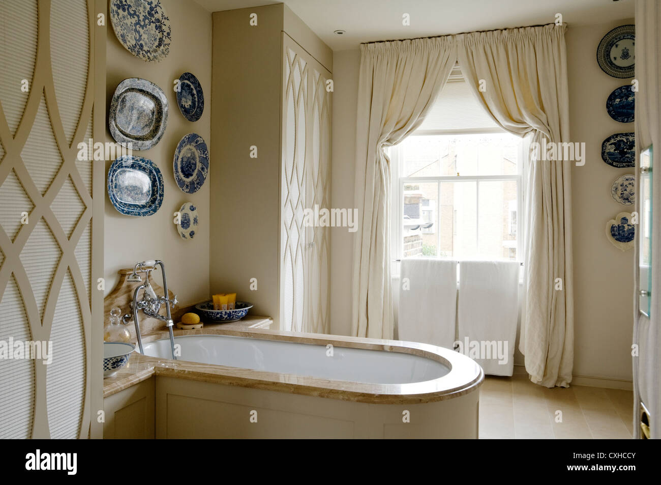 zu Hause im klassischen englischen Stil in Londons Belgravia Stockfoto