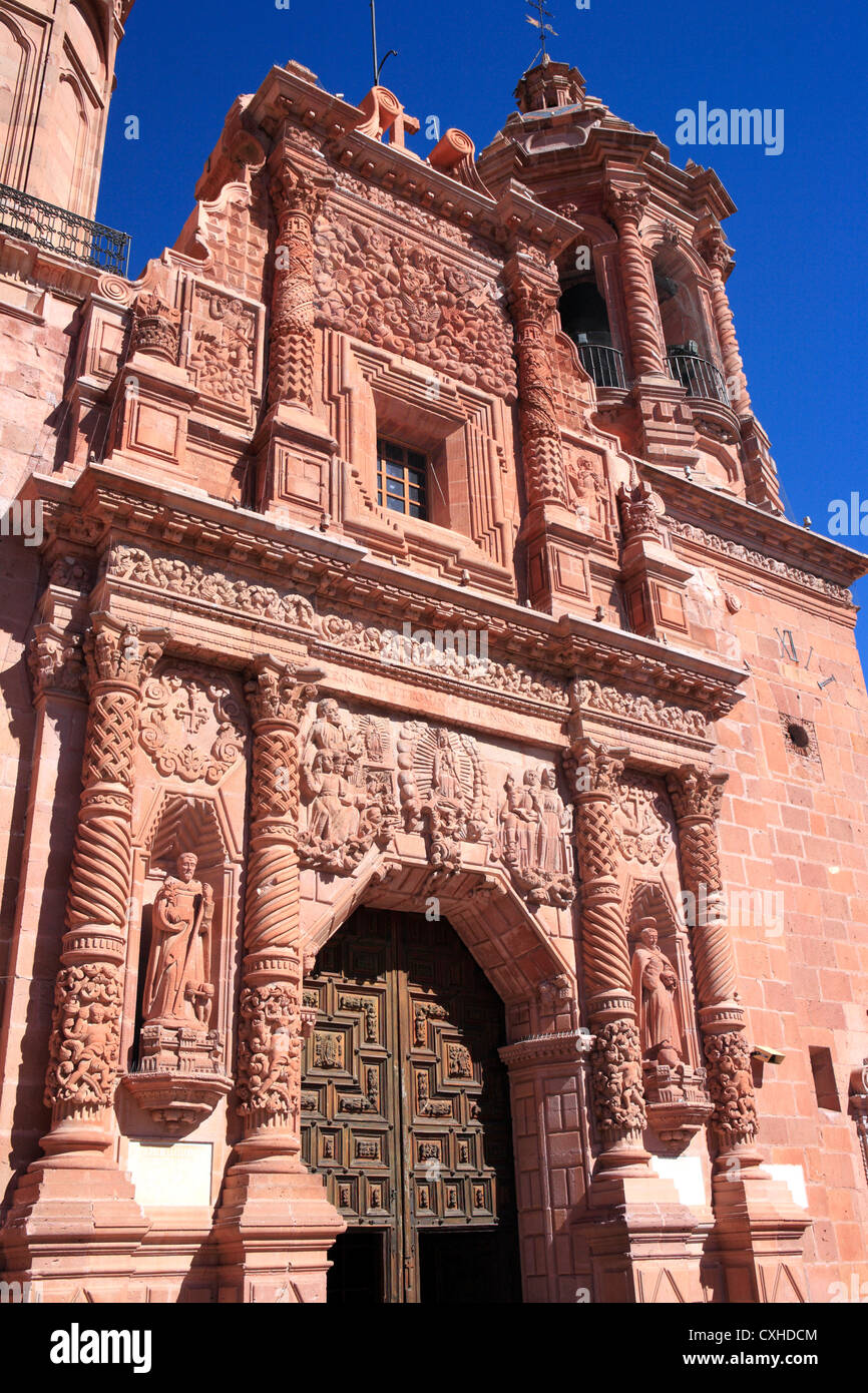 Guadalupe-Kloster und die Kirche (18. Jh.), Zacatecas, Zacatecas, Mexiko Stockfoto