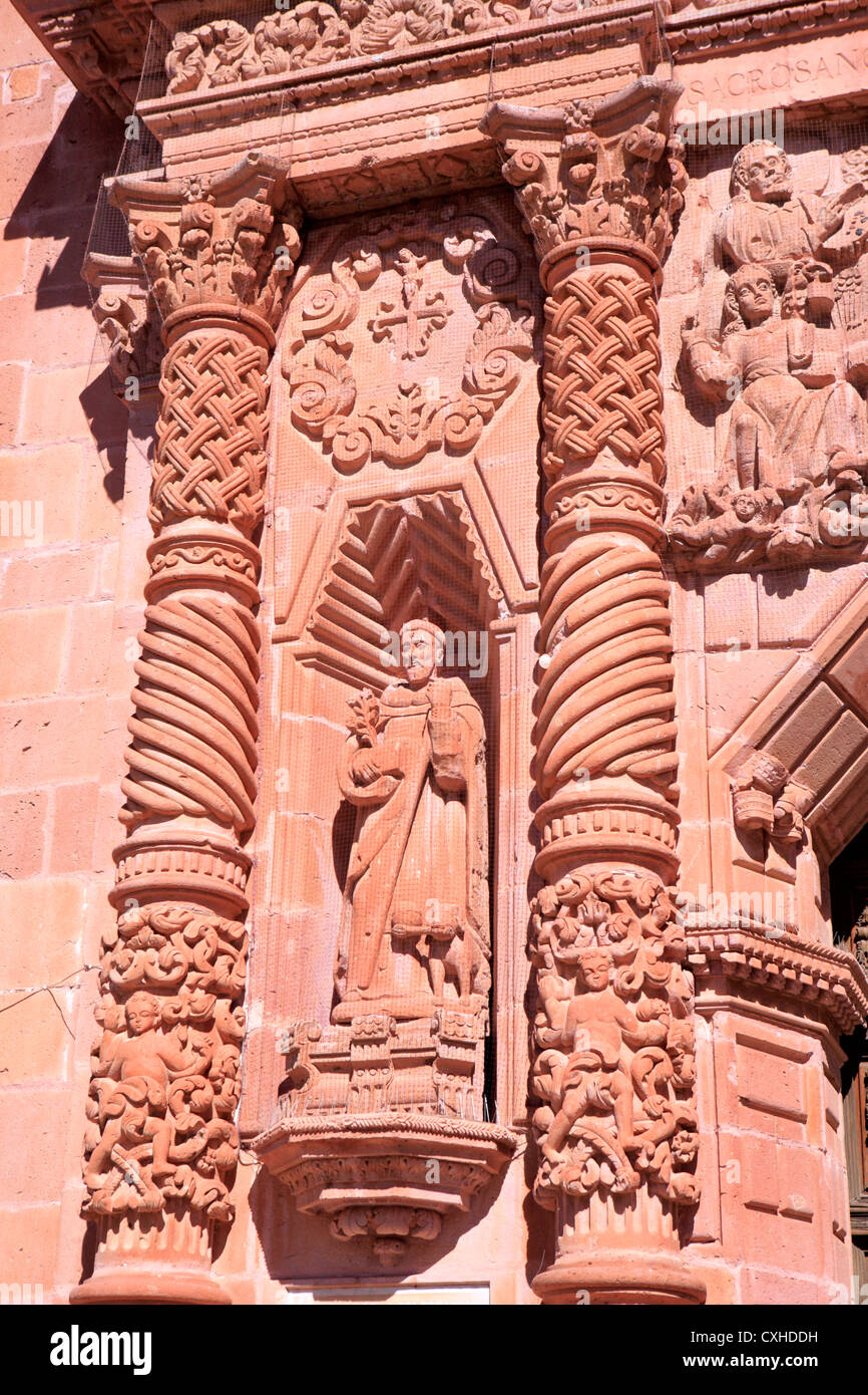 Guadalupe-Kloster und die Kirche (18. Jh.), Zacatecas, Zacatecas, Mexiko Stockfoto