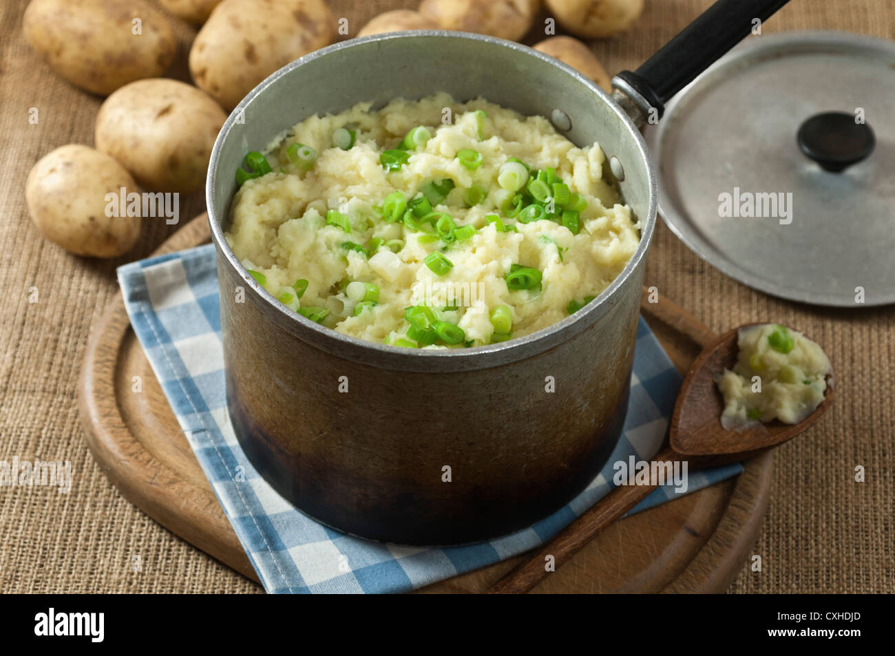 Champ Kartoffeln irischen Kartoffelgericht Stockfoto