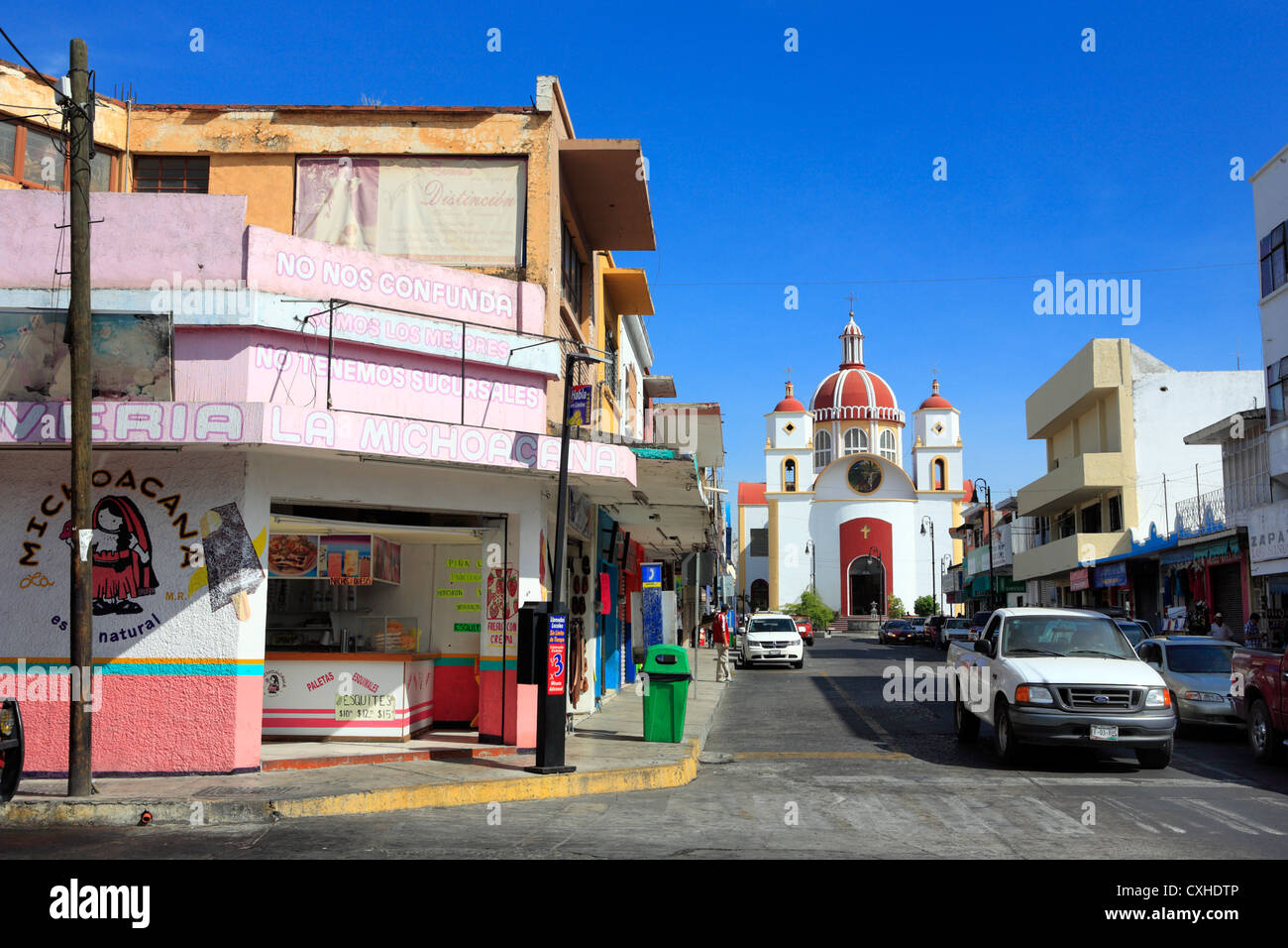 Straße, Colima, Colima, Mexiko Stockfoto