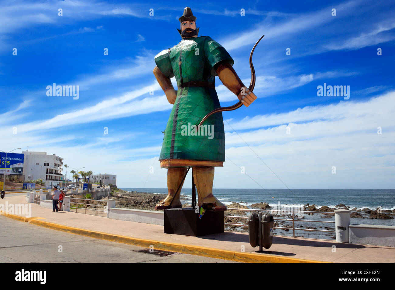 Karneval-Skulptur, Mazatlan, Sinaloa, Mexiko Stockfoto