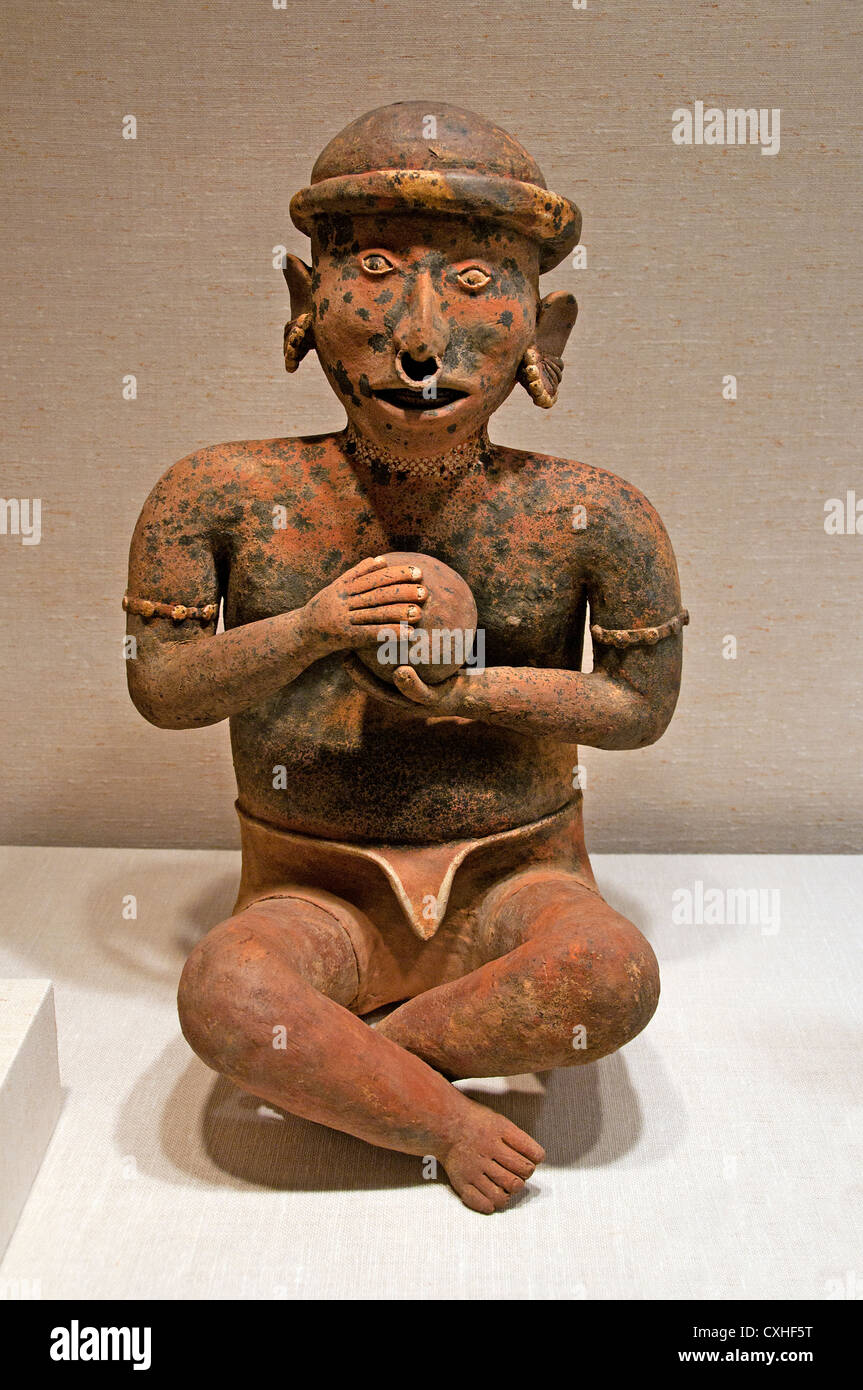 Sitzende weibliche Vorfahren 1. – 4. Jahrhundert Nayarit Mexiko Mittelamerika Stockfoto