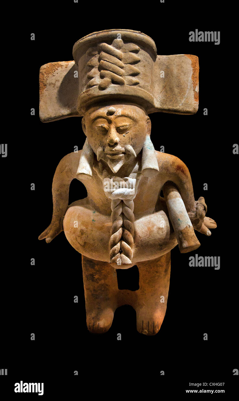 Ball-Player 7. – 10. Jahrhundert Nopiloa Veracruz Mexiko Mittelamerika Keramik 26 cm Stockfoto