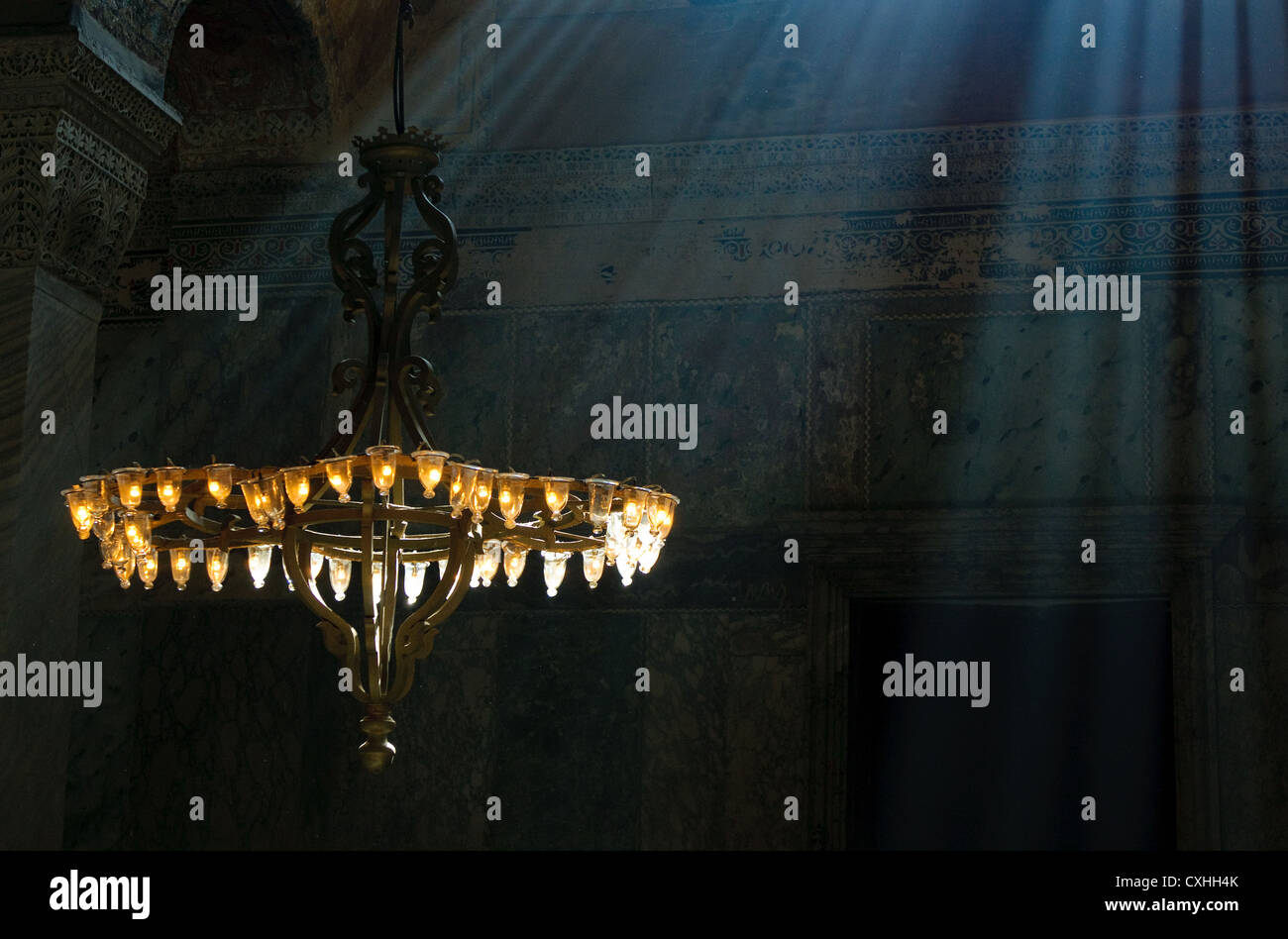 Hagia Sophia Interieur, Istambul, Türkei Stockfoto