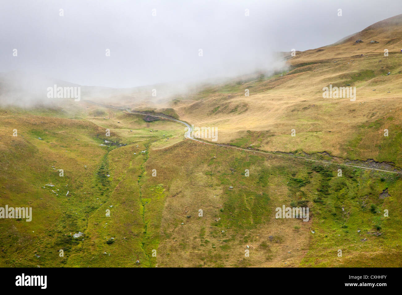 Die Straße hinauf den Col de L'Iseran - eine berühmte Radfahren Klettern - Savoie, Frankreich. Stockfoto