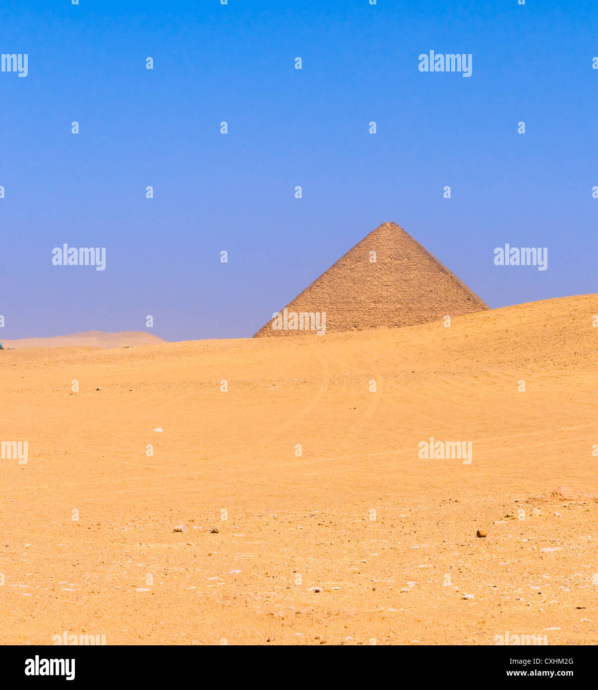 Rote Pyramide von Dahshur, Kairo, Ägypten Stockfoto