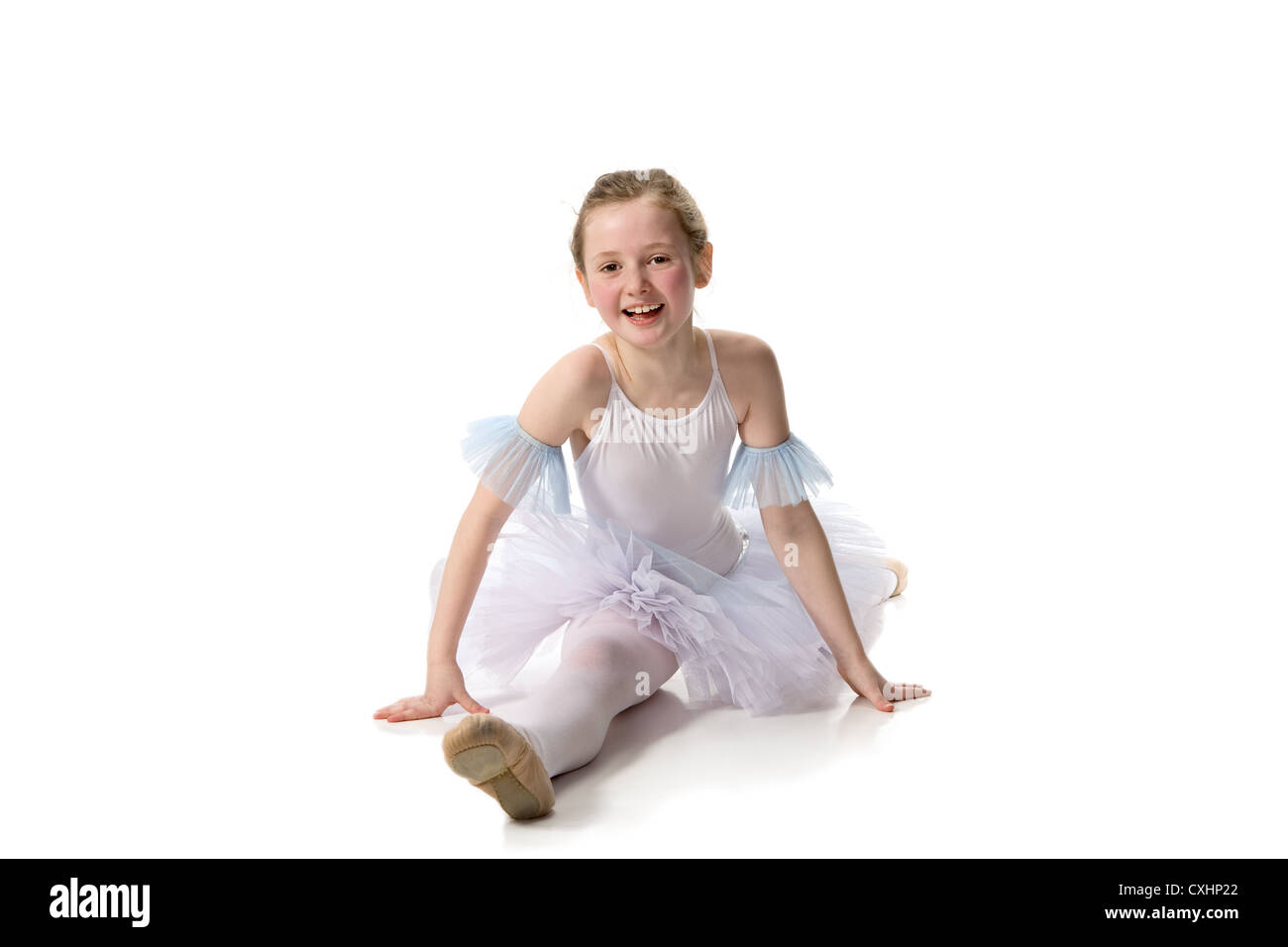 Junge Ballett-Tänzerin trägt eine tutu Stockfoto