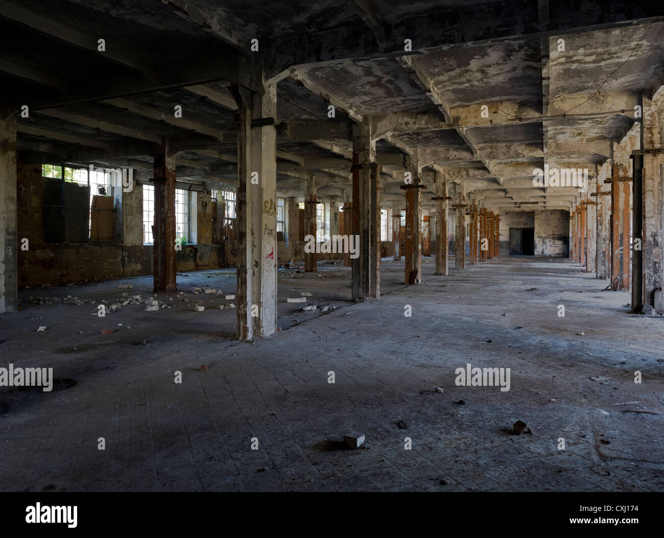 verlassene Fabrik Stockfoto