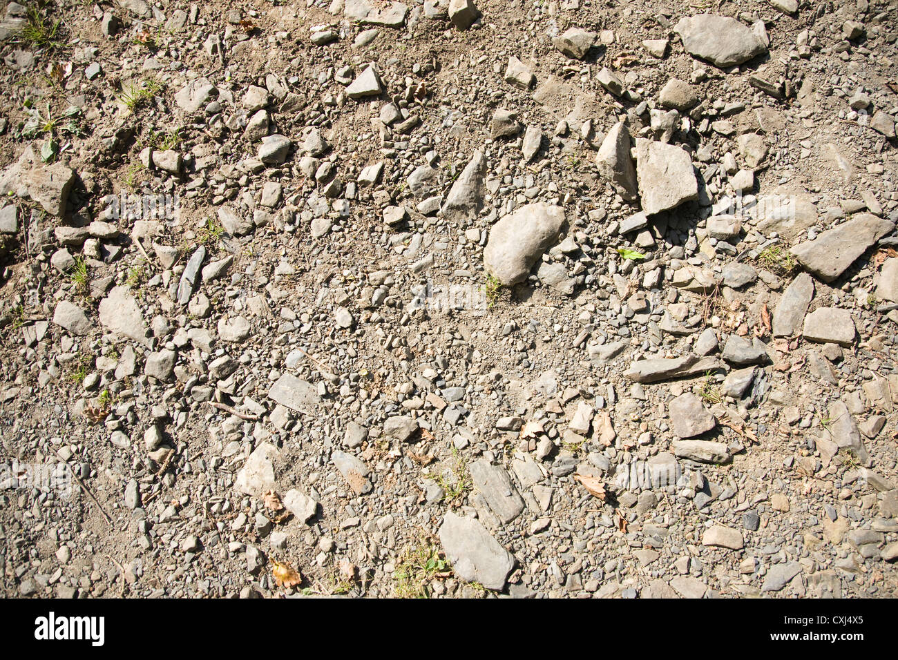Stein und Kies-Boden, Hintergrundtextur Stockfoto
