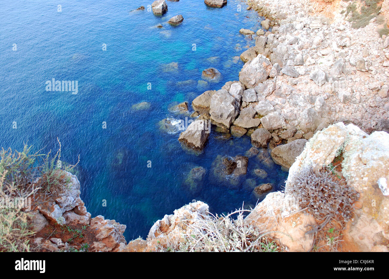 Küste in Portugal - Algarve Stockfoto