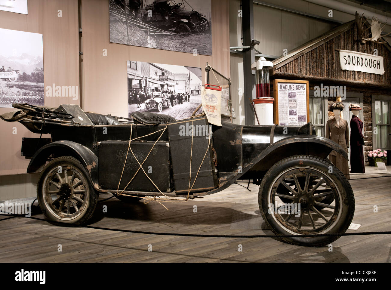 1916 Dodge Modell 30-35 Touren. Fountainhead Antique Auto Museum. Fairbanks. Alaska. USA Stockfoto