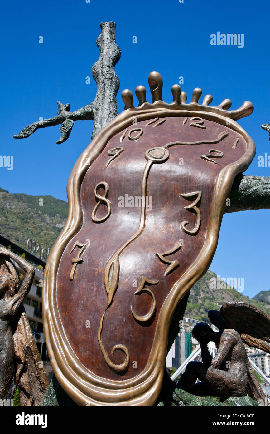 "La Noblesse du Temps" Skulptur (1977) Künstler: Salvador Dali Andorra La Vella. Andorra Stockfoto