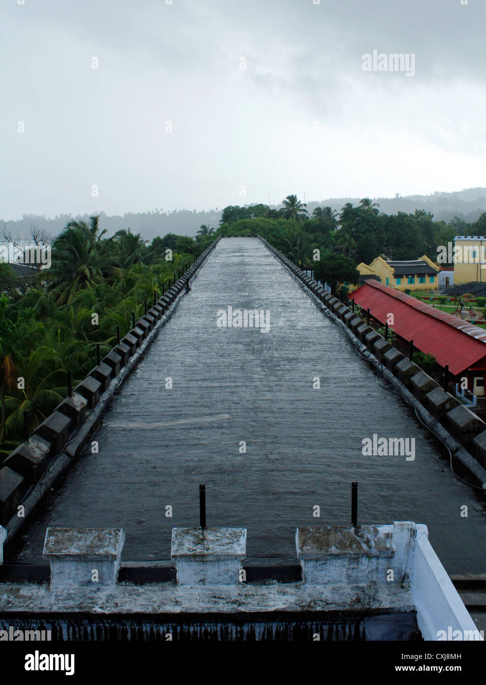 Blick von der Wachturm von Cellular Jail; Andaman Insel; Indien Stockfoto
