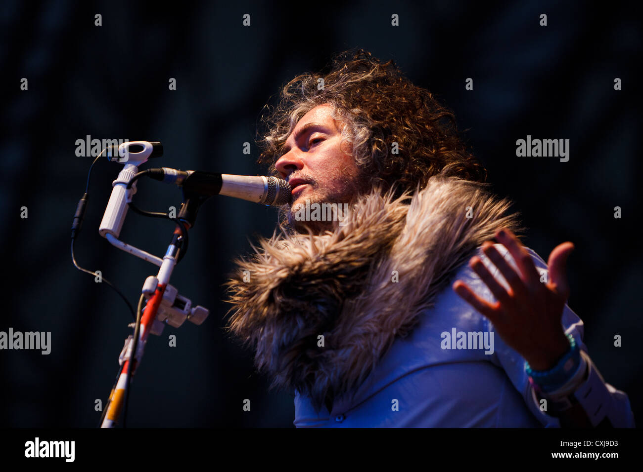 Flaming Lips erklingt auf der Bühne in der Eden-Sessions im Eden Project in Cornwall Stockfoto