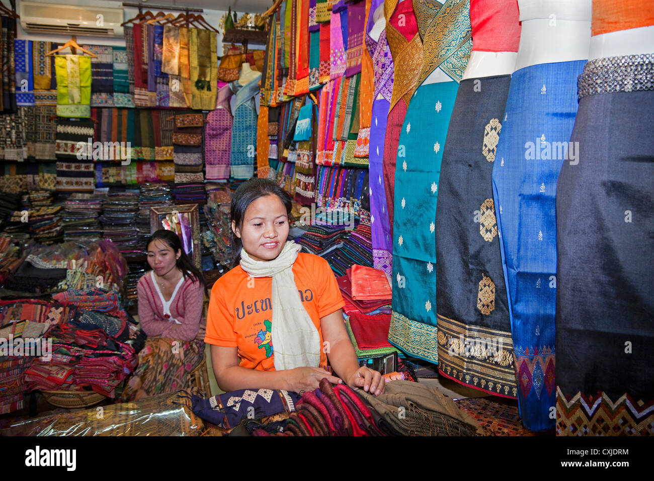 Markthalle, Vientiane, Laos Stockfoto
